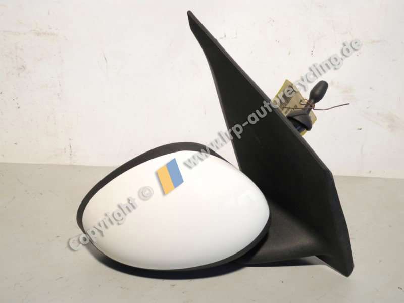 Citroen C1 Außenspiegel rechts manuell weiß teillackiert BJ2011